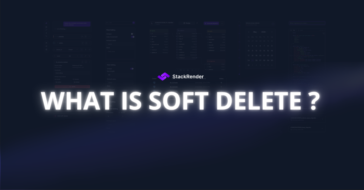 What is Soft delete in database