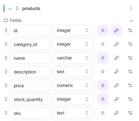 StackRender visual database schema editor with tables, relationships, and ERD diagram design tools.